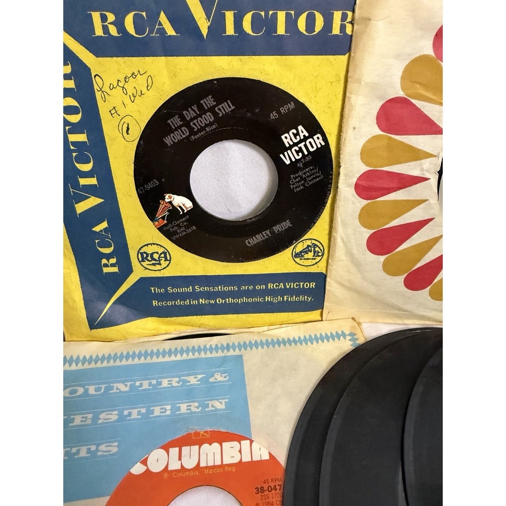 VTG Various Country Artists 45 Kenny Rogers Conway Twitty Waylon Jennings Lot 12 - Picture 2 of 9